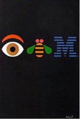 IBM poster, Paul Rand, 1962 Paul Rand's iconic striped-letter logo is still in use today. This IBM poster gives a glimpse into Rand's whimsical advertising style. Source: http://www.phaidon.com/agenda/graphic-design/articles/2012/november/13/paul-rands-greatest-hits/